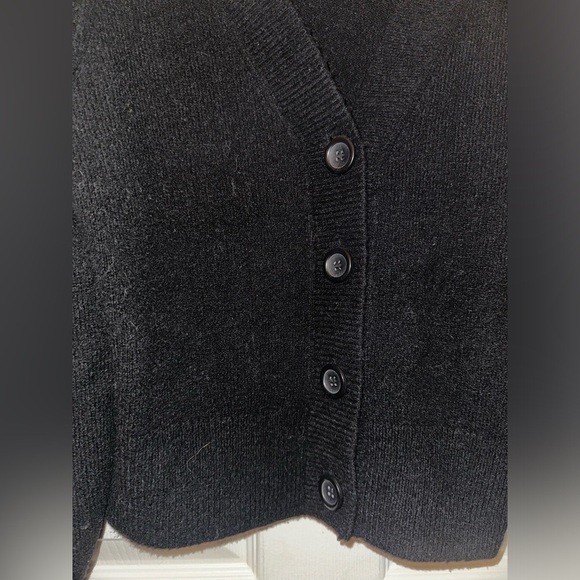 & other stories women’s black button front cardigan S fall winter - Picture 3 of 6